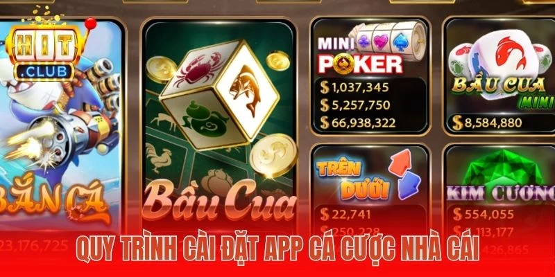 Quy trình cài đặt app cá cược nhà cái